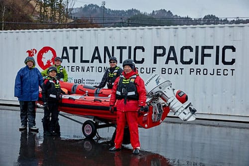 The crew of the Atlantic Pacific Lifeboat