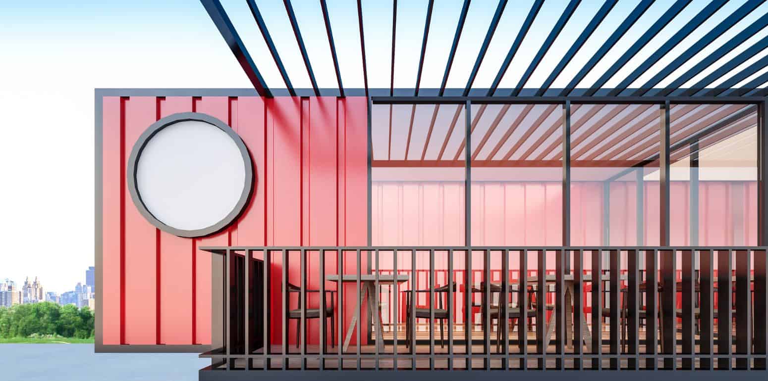 FASCINATING SHIPPING CONTAINER ARCHITECTURE