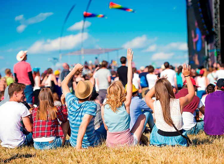 Voodoo Music Festival VIP Lounge Made of Shipping Containers