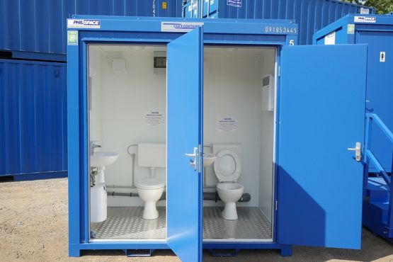 Philspace shipping container toilet block