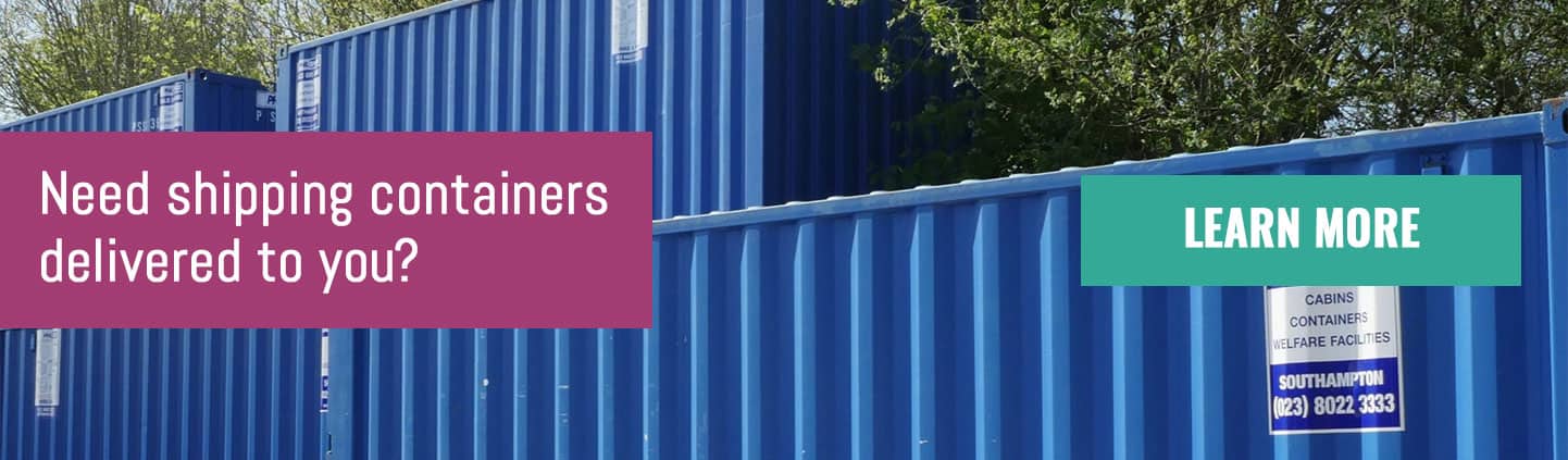 Philspace call to action image displaying branded shipping container