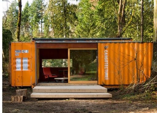 A shipping container art studio