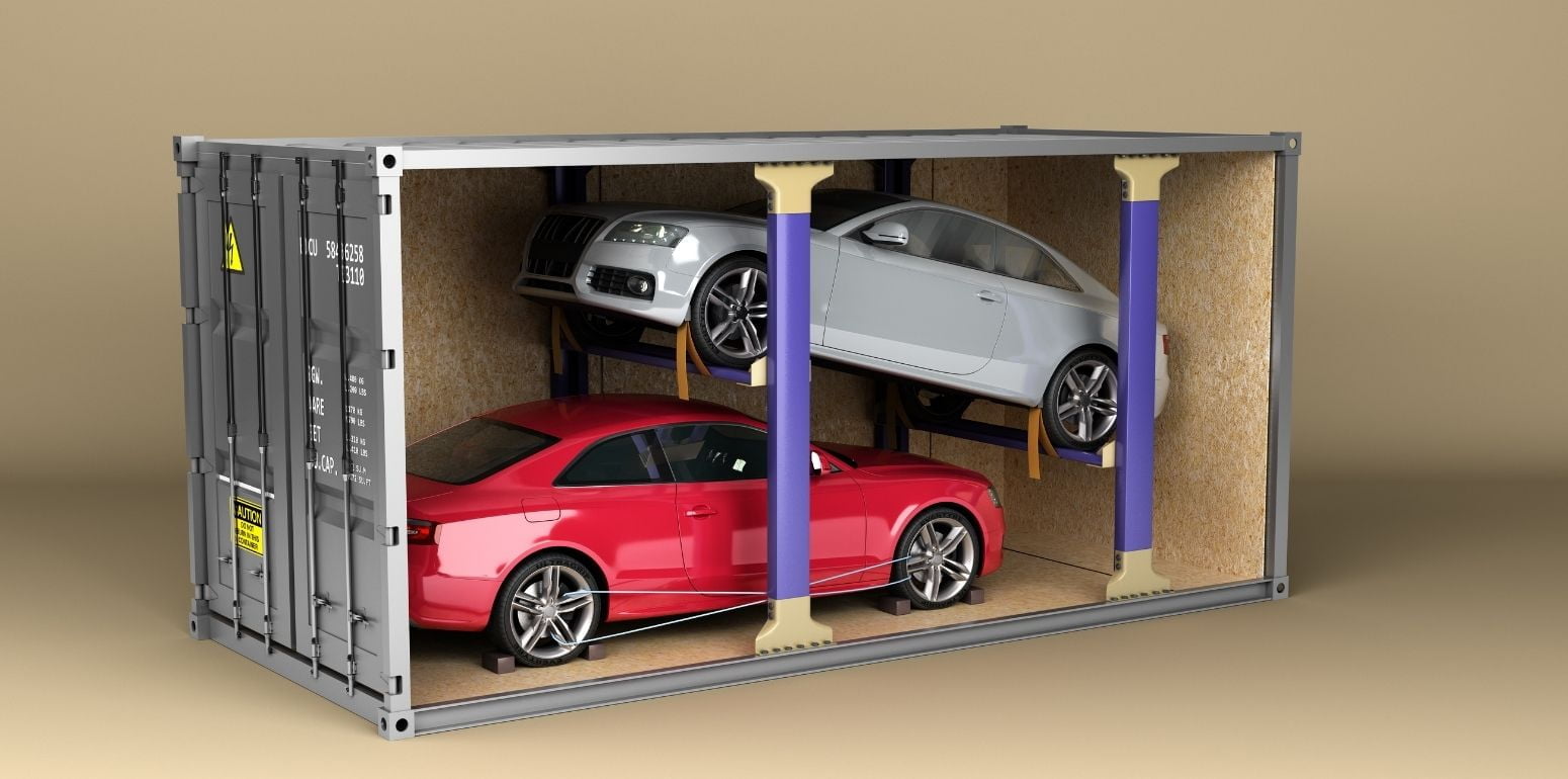 STORING A CAR IN A SHIPPING CONTAINER