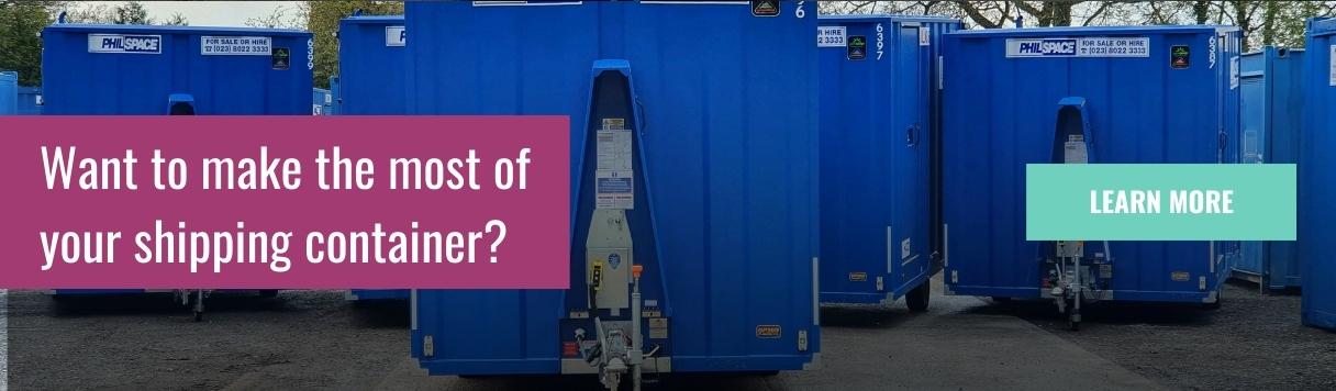 Make the most of your shipping container cta