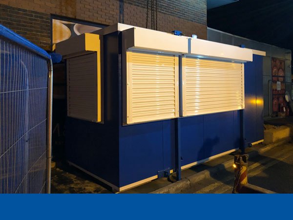 Units delivered to the Guildford Railway Station, placed next to the train tracks on the platform