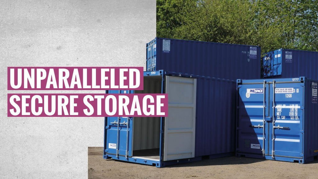 Secure Storage OnSite Containers Philspace, Hampshire UK