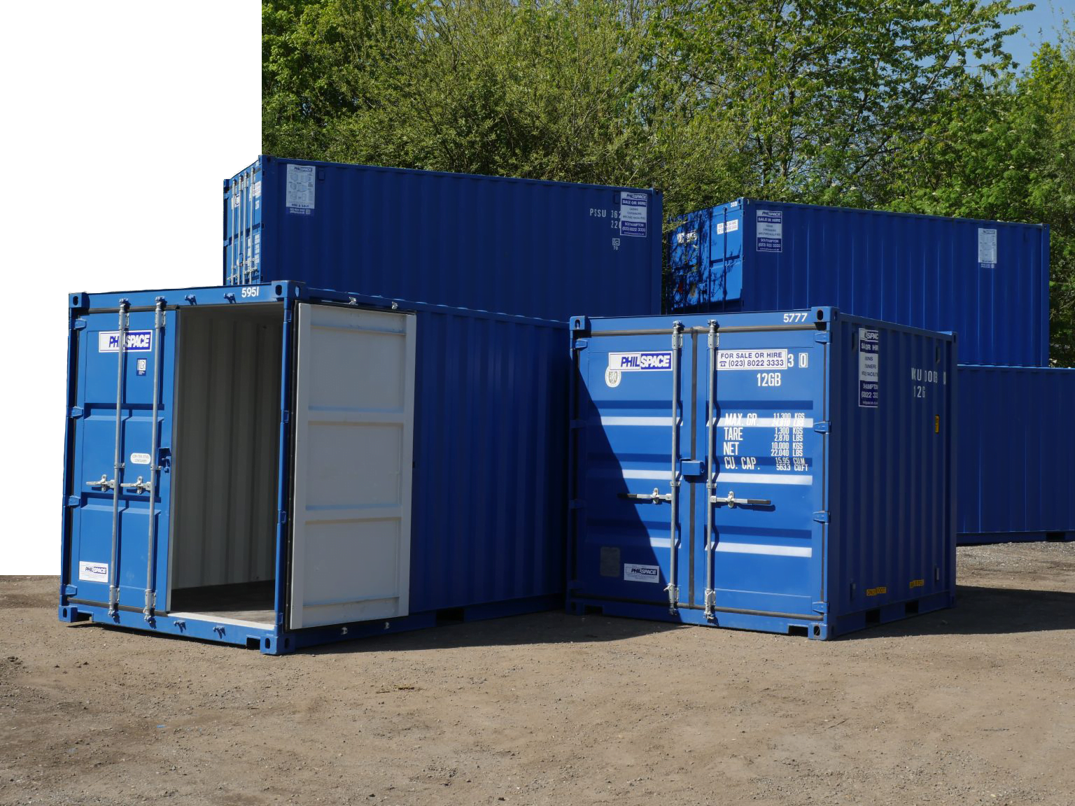 Secure Storage On-Site Containers in Hampshire & Beyond | Philspace